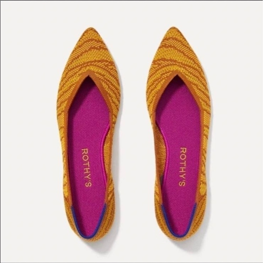 Rothy’s The Point Golden Zebra